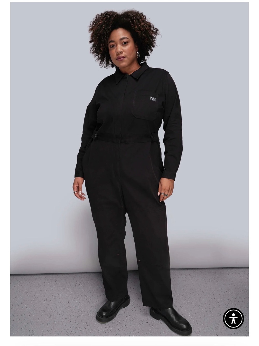 Wildfang Black long sleeve Jumpsuit - Women